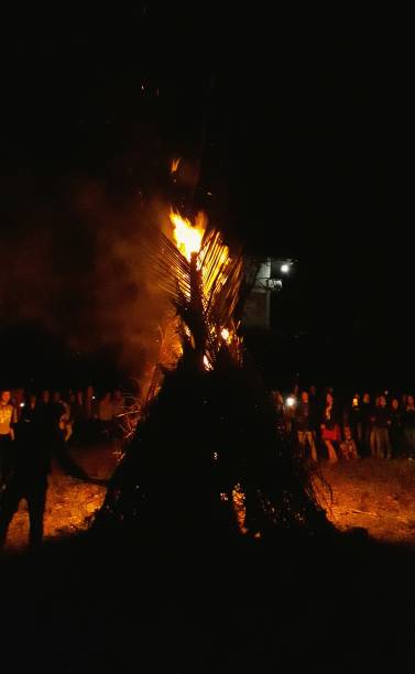 istock Bonfire at Night of Familiarity 1286943410
