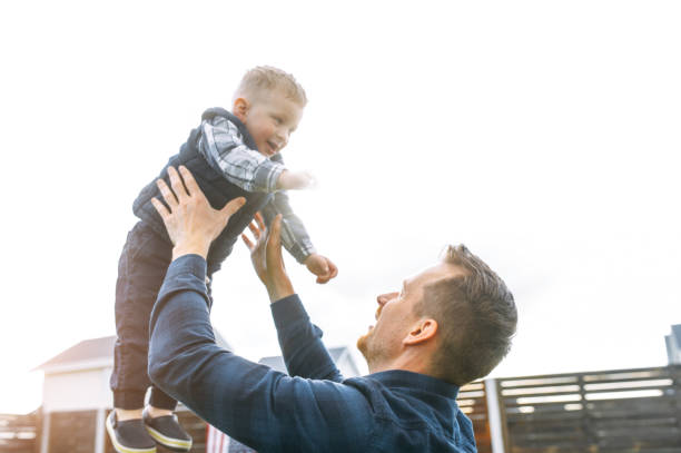 istock Father and toddler son spend time together 1286946609