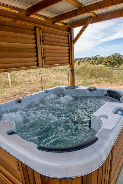 istock Outdoor Hot Tub 1286947600