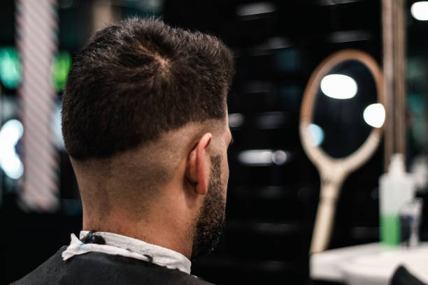 istock Caucasian model in a barbershop 1286957474