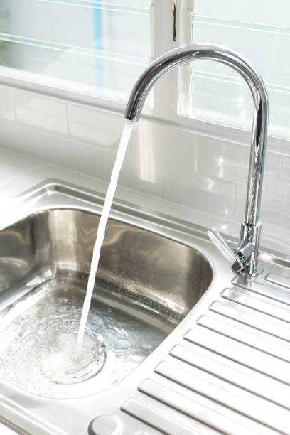 istock A running tap water in the kitchen. 1286964997