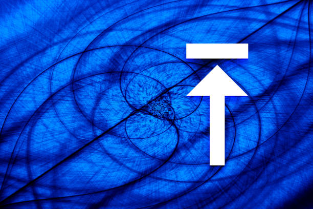 アップロードアイコン渦スパイラルブルー背景イラスト - spiral motion twisted moving up点のイラスト素材／クリップアート素材／マンガ素材／アイコン素材
