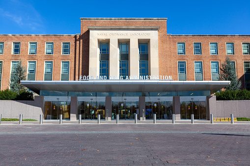 Louisville, Kentucky USA September 1, 2023: The exterior of Louisville Metro Hall Entrance building in downtown Louisville, Kentucky