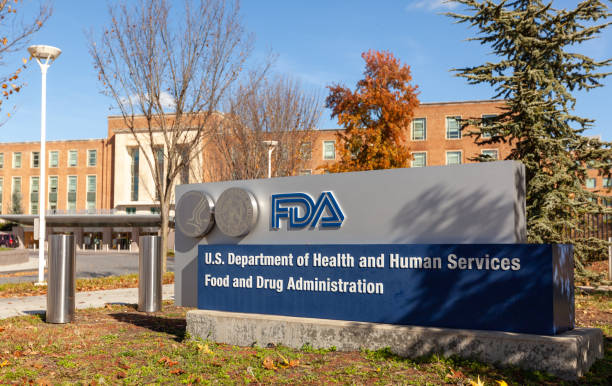 Headquarters of US Food and Drug Administration (FDA) Silver Spring, MD, USA 11/10/2020: Exterior view of the headquarters of US Food and Drug Administration (FDA). This federal agency approves medications, vaccines and food additives for human use. food and drug administration photos stock pictures, royalty-free photos & images