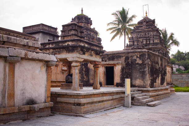 istock Beautiful ancient and historical temple in Avani, Karnataka, India 1286980990