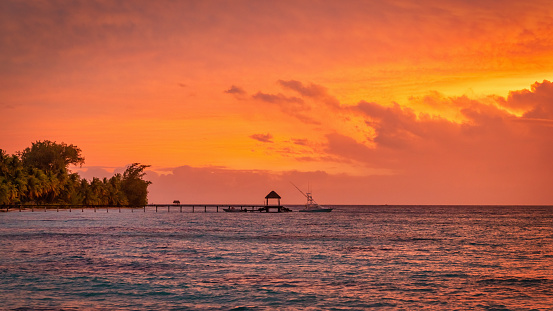 Maldives Hotel Beach Villa with swimming Pool on tropical Island Resort