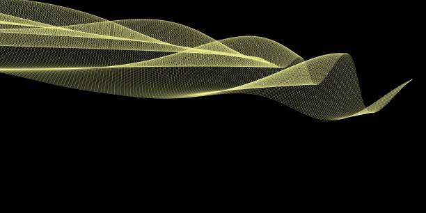 istock Abstract 3d mesh wave background. Futuristic technology style. Elegant background for business presentations. 1286989909