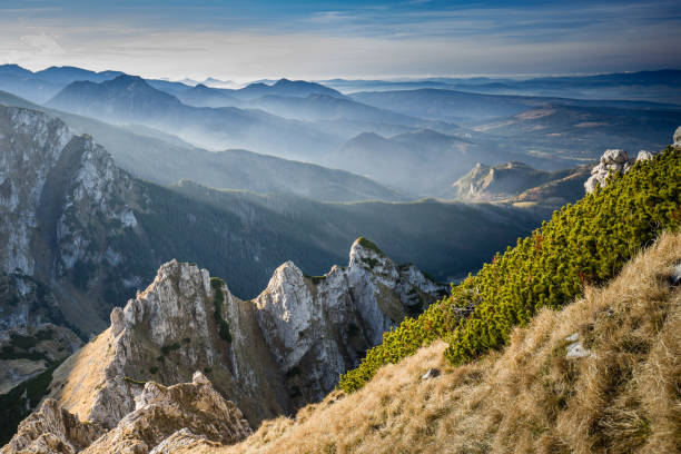 istock Last rays of Autumn sun in Tatra mountains. 1286995183