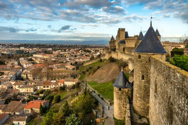 Photo of walls of Carcassonne