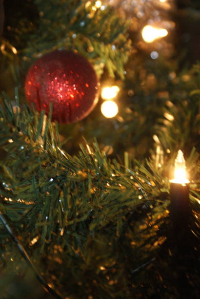 istock Christmas ornament on Christmas tree 1287003602