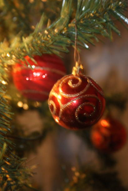 istock Christmas ornament on Christmas tree 1287003644