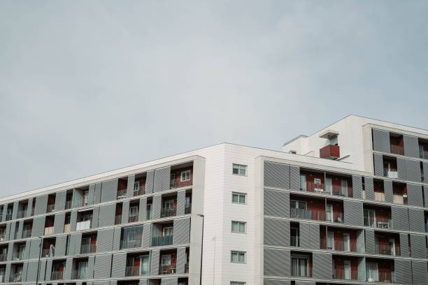 istock Block of flats in daylight 1287006841
