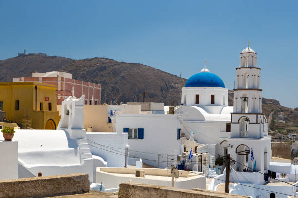 istock Church in Pirgos on Santorini 1287009174