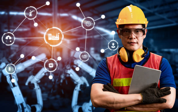 istock Engineering technology and industry 4.0 smart factory concept 1287010059