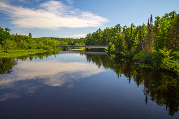 istock The Au Sable River In Northern Michigan 1287017592