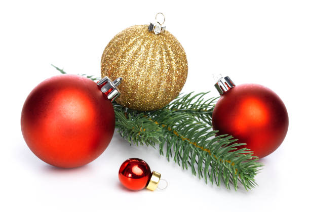 istock Christmas decoration on isolated white background 1287023242