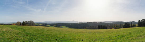 istock Panorama view in summer in Allgau, Germany 1287026491