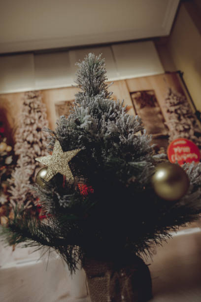 istock christmas table background tree and star hollidays time 1287031492