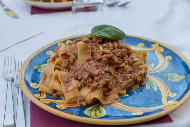 istock Tagliatelle with Sicilian ragu 1287038088