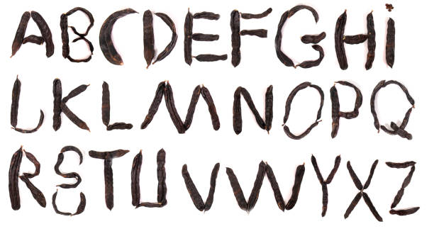 istock alphabet made with carob fruit pods 1287044088