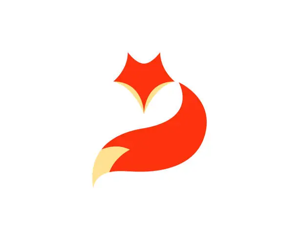 Vector illustration of Fox logo
