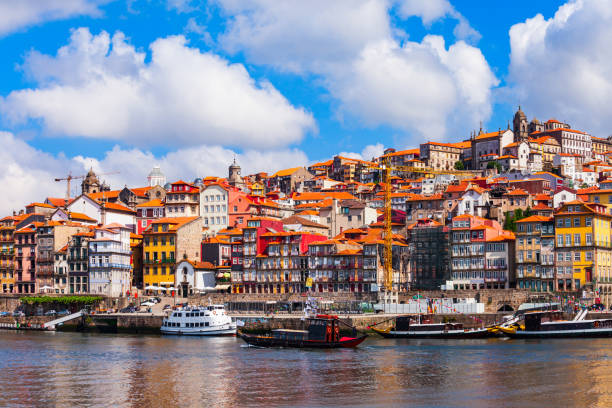 istock Douro river aerial panoramic view, Porto 1287046954