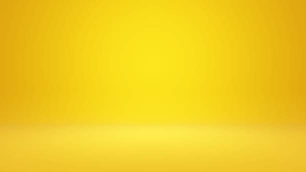 3d rendering of abstract yellow background