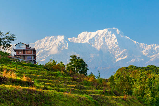 istock Annapurna mountains aerial panoramic view, Pokhara 1287050274