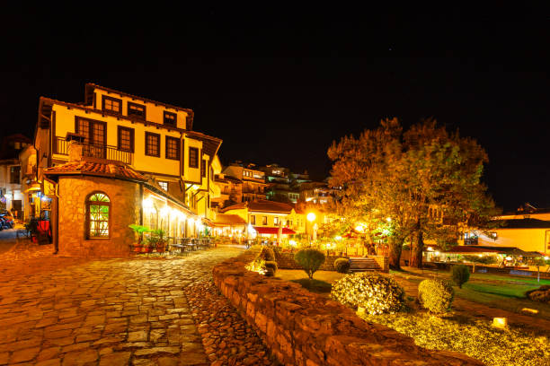 istock Ohrid old town at night, Macedonia 1287053417