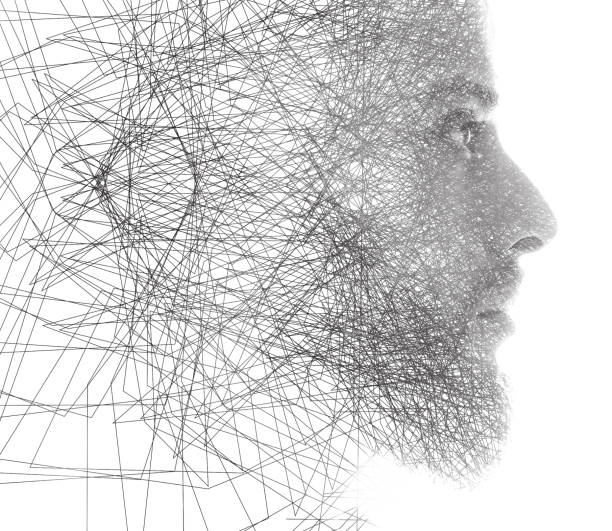 istock Portrait combined with a digital illustration 1287055937