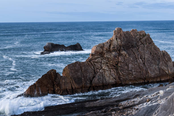 istock Rock wall at the Cantabric coast 1287056766