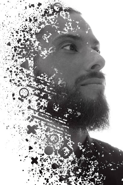 istock A portrait combined with a digital illustration 1287056769