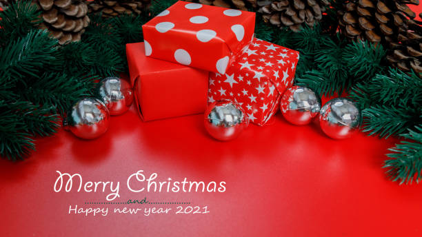 istock The background image for a presentation or to insert text greetings, Christmas holidays. Merry Christmas and Happy New Year. 1287057528