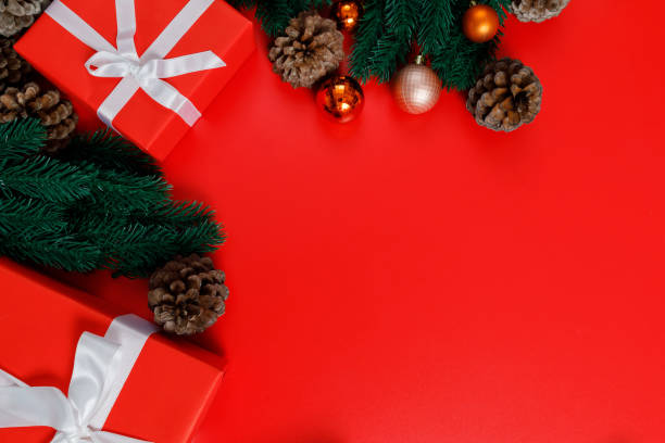 istock The background image for a presentation or to insert text greetings, Christmas holidays. Merry Christmas and Happy New Year. 1287057568