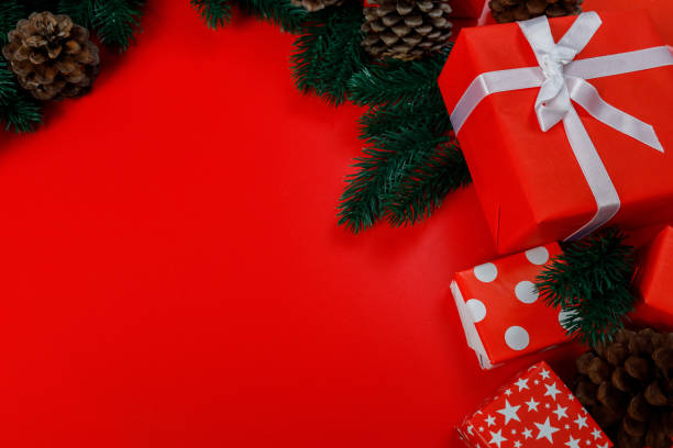 istock The background image for a presentation or to insert text greetings, Christmas holidays. Merry Christmas and Happy New Year. 1287058660
