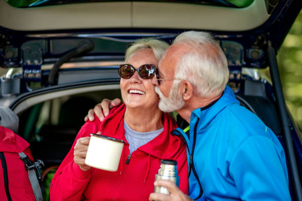 istock Couple of hikers. 1287059962