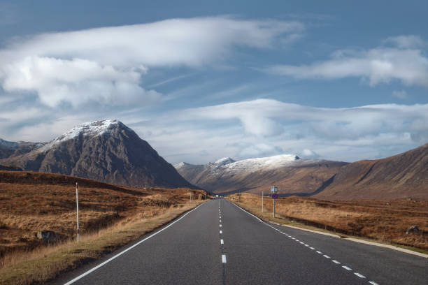istock Road leading through the Scottish Highlands 1287060824