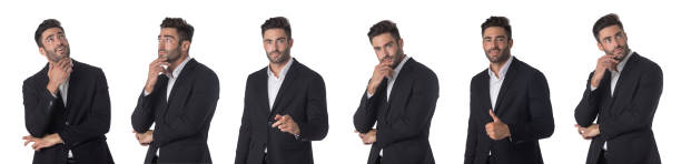 istock Set of business man portraits 1287061295