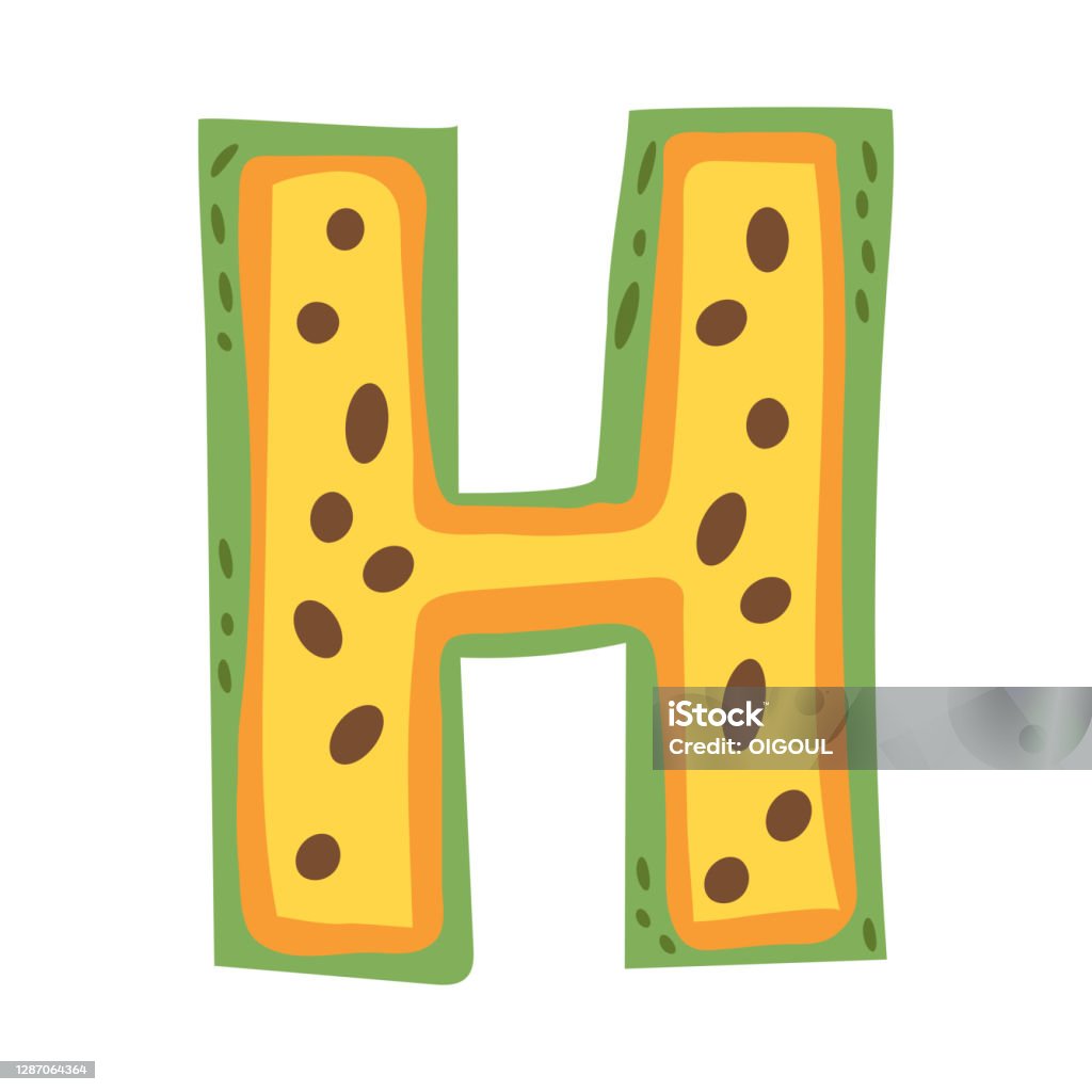 Đu Đủ Dưới Dạng Chữ H Thiết Kế Chữ Trái Cây Hình Minh Họa Vector ...