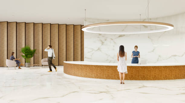 moderne lobby - lobby architecture contemporary people stock-fotos und bilder