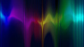 Multi colored sound wave