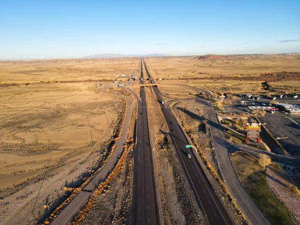 istock Lanscape view of interstate 40 in New Mexico 1287068021