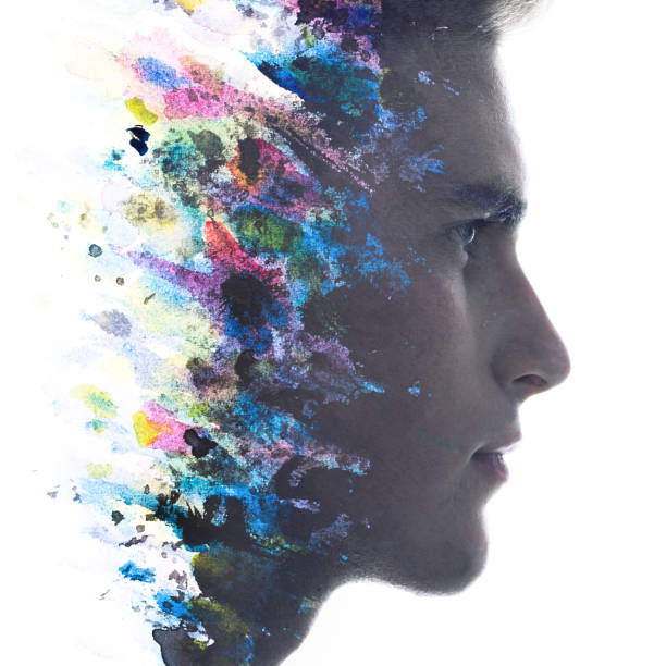 istock Paintography. A portrait combined with a painting 1287072425