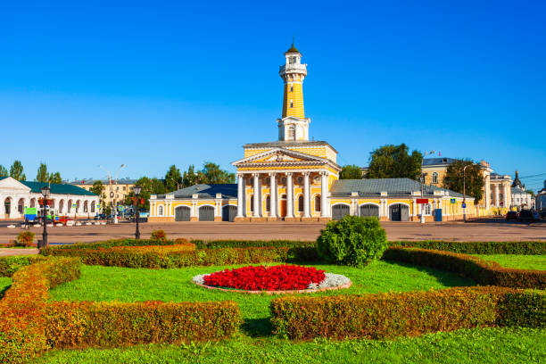 istock Fire observation tower in Kostroma, Russia 1287073205