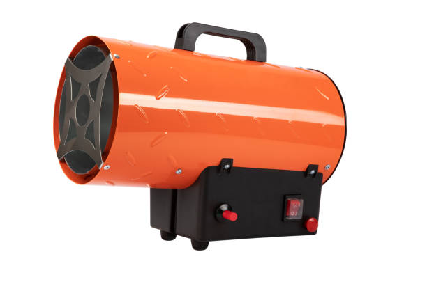 istock Industrial gas heater isolated on white background 1287074864