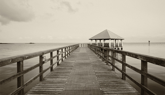Pier on the sea, Florida, USA.