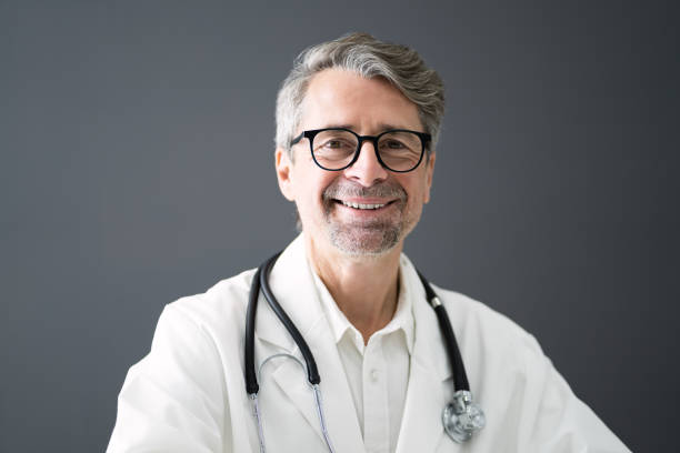 istock Senior Physician Doctor Video Conference 1287080156