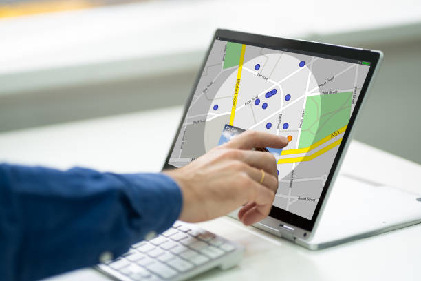 istock Searching Location On Online GPS Map 1287081010