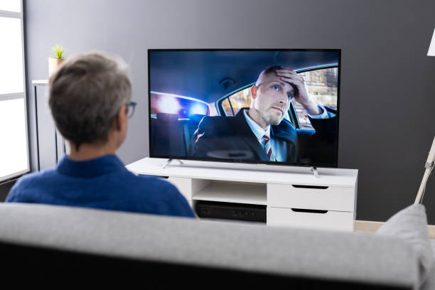 istock Watching TV. Streaming Television Movie 1287081074