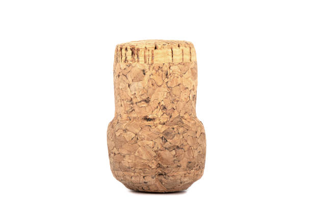 istock Upside down champagne cork isolated on white background. 1287086928